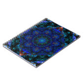 Carnet Kaleidoscope Bleu Bohème, (Côté gauche)