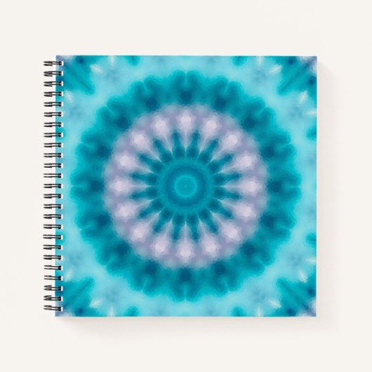 Carnet Kaléidoscope bleu ciel (Devant)