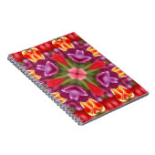 Carnet Kaleidoscope de tulipes colorées (Côté Droit)
