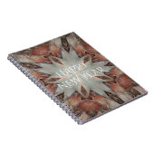 Carnet Kaleidoscope Design Star du tronc de palmier (Côté Droit)