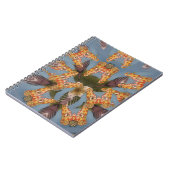 Carnet Kaleidoscope Giraffe Mandala : Safari Art Abstrait (Côté gauche)