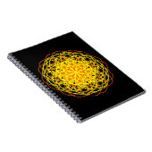 Carnet Kaleidoscope Mandala Art Energy Fleur Jaune (Côté Droit)