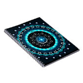 Carnet Kaleidoscope Mandala avec un Arrière - plan noir (Côté Droit)