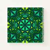 Carnet Kaleidoscope Orné Vert Émeraude Monogramme (Dos)