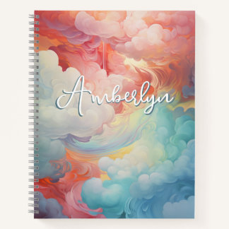 Carnet Kaleidoscope personnalisé des nuages