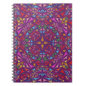 Carnet Kaleidoscope violet Motif orné (Devant)