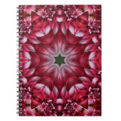 Carnet Kaleidoscopic Crimson Dahlia (Devant)