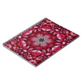 Carnet Kaleidoscopic Crimson Dahlia (Côté gauche)