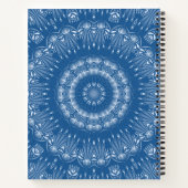 Carnet Kaleidoscopic summer circle mosaic print blue colo (Dos)