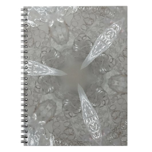 Carnet Kaleidoscopique décorative gris argent antique (Devant)