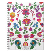 Carnet Kalocsa florale colorée (Devant)