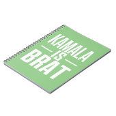 Carnet Kamala est Brat (Côté gauche)