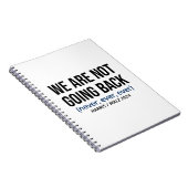 Carnet Kamala Harris Nous Ne Reviendrons Pas, Vote Harris (Côté Droit)