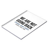 Carnet Kamala Harris Nous Ne Reviendrons Pas, Vote Harris (Côté gauche)