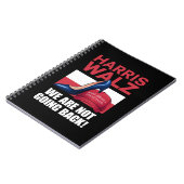 Carnet Kamala Harris Tête Sur Le Casquette Red MAGA (Côté gauche)