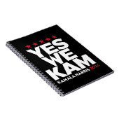 Carnet Kamala Harris Yes We Kam for US President 2024 (Côté Droit)