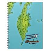 Carnet Kamchatka Peninsula Russia travel map. (Devant)