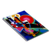 Carnet Kandinsky en peinture Abstraite bleue (Côté Droit)