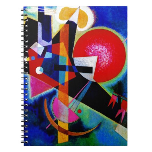 Carnet Kandinsky en peinture Abstraite bleue (Devant)
