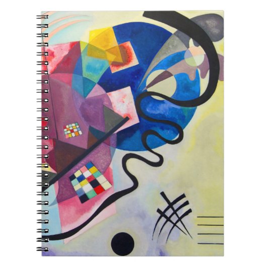 Carnet Kandinsky jaune-rouge-bleu (Devant)