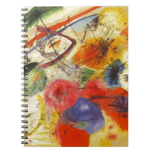 Carnet Kandinsky Noir frappe la peinture Abstraite (Devant)