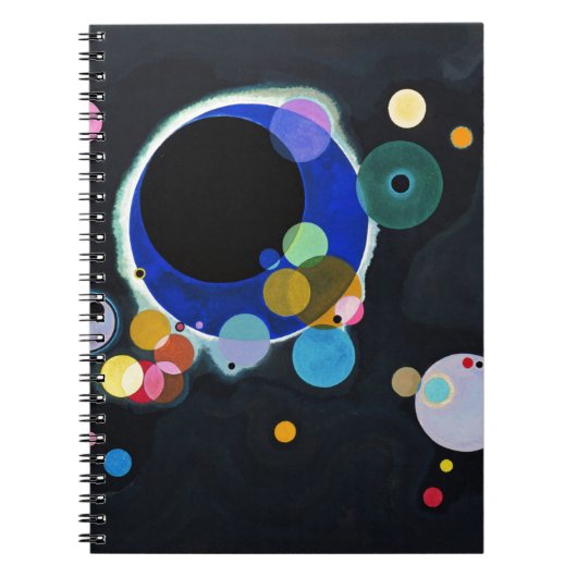 Carnet Kandinsky Plusieurs Cercles Abstrait (Devant)