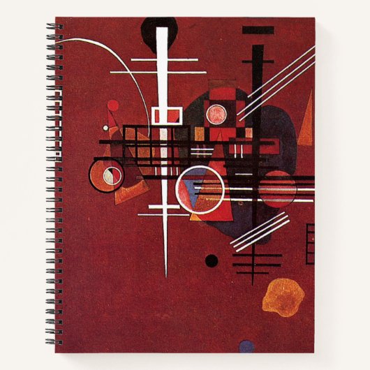 Carnet Kandinsky - Rouge mouillé (Devant)