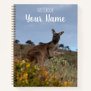 Carnet Kangaroo Australie Fleurs Printemps Double face