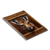 Carnet Kangaroo en bois 3D australien (Côté Droit)