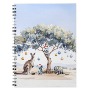 Carnet Kangaroo Koalas Platypus Noël Gumtree Baubles