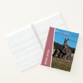 Carnet Kangaroo mère et bébé en Australie, or Rose (Intérieur)