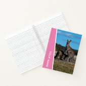 Carnet Kangaroo mère et bébé en Australie, rose (Intérieur)