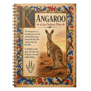 Carnet Kangourou, Art de Bestiaire Médiéval