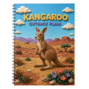 Carnet Kangourou, Art en argile de la plaine de l'arrière