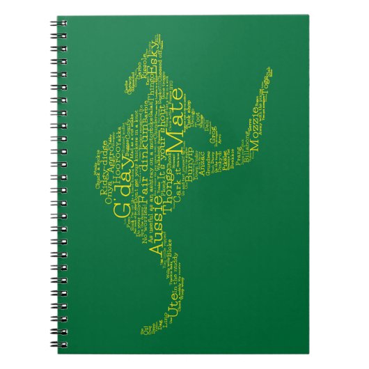 Carnet Kangourou en argot australien (Devant)