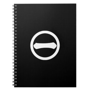 Carnet Kanji chiffre un dans un cercle