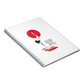 Carnet Kanji héron japonais (Côté Droit)