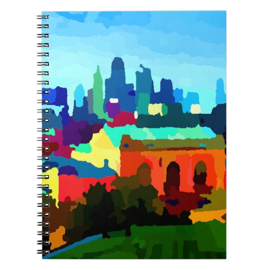 Carnet Kansas City Missouri Skyline par Jon Baran (Devant)