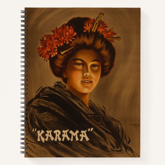 Carnet Karama : Actrice japonaise Romance Geisha (Devant)