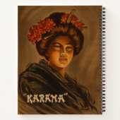 Carnet Karama : Actrice japonaise Romance Geisha (Dos)