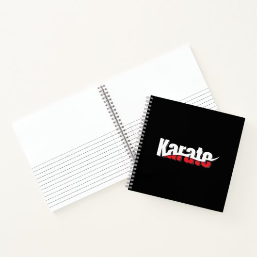Carnet Karate Arts Martiaux Swish Abstrait (Intérieur)