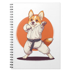 Carnet Karate Corgi � Chien d'Arts Martiaux