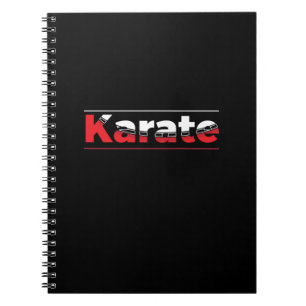Carnet Karate Martial Arts Rouge
