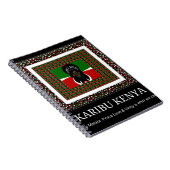 Carnet Karibu Kenya : Les couleurs vives du drapeau natio (Côté Droit)