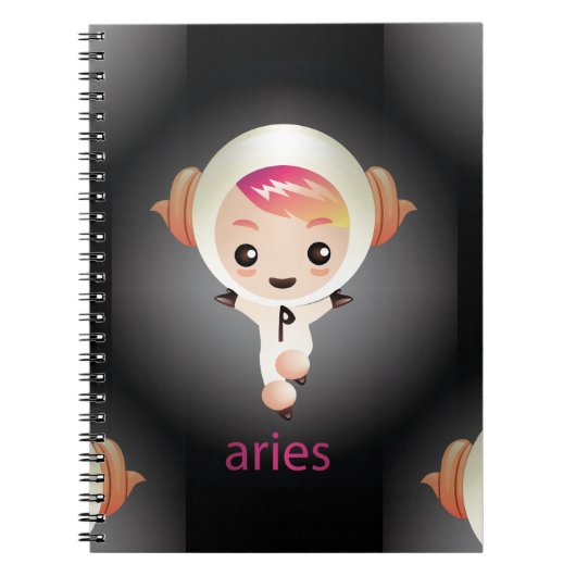 Carnet kawaii aries (Devant)