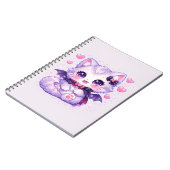 Carnet Kawaii Bat Kitty – Joli Chat ailé Vampire (Côté gauche)
