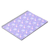Carnet Kawaii Bijoux Cristaux Lunes Étoiles Coeurs Pastel (Côté gauche)