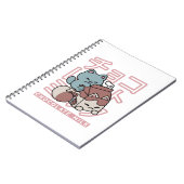 Carnet Kawaii Cat with Chocolate Milk – Japanese Pop Art (Côté gauche)