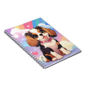 Carnet Kawaii Cavalier King Charles Pastel Rainbow (Côté Droit)