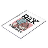 Carnet Kawaii Chocolate Milk Cat – Cozy Drink & Cuteness (Côté gauche)